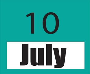 Calendar jul vector illustration image clipart