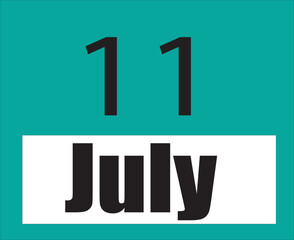 Calendar jul vector illustration image clipart