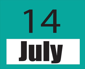 Calendar jul vector illustration image clipart