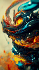 Fototapeta na wymiar background texture oil pain colorful