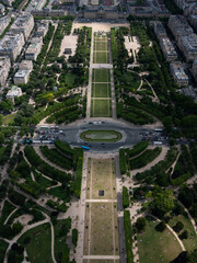 Paris, France - July, 2010: view from Eiffel Tower