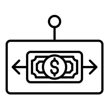 Cash Flow Projections Line Icon