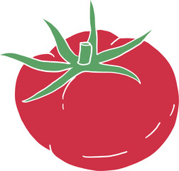 doodle freehand sketch drawing of tomato vegetable. 