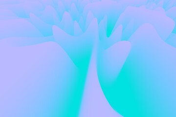3D Abstract Soft Flowing Texture in Pastel Colors

