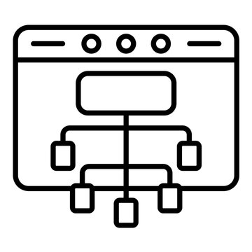 Front End Development Line Icon