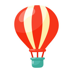 Air balloon icon.
