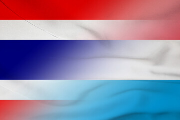Thailand and Luxembourg political flag transborder relations LUX THA