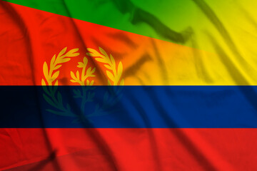 Eritrea and Colombia official flag transborder contract COL ERI