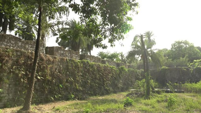 Historical Ruined structure at Vasai Fort, Mumbai, India