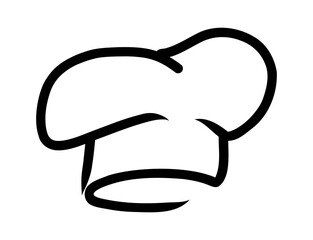 Chef cook icons. Vector cook cap logos for restaurant