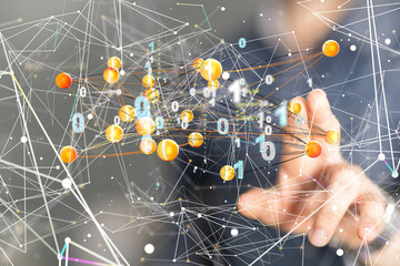 group of businessperson. Global business network concept