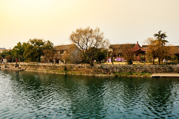 Fototapeta premium Ancient garden architecture in Jiangnan, China. 