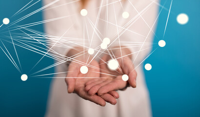 conference Digital Network and data concept 3d