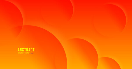 Minimal orange background with circle overlay for banner, wallpaper, sales banner and poster, abstract orange motion backgrounds white space for text in center