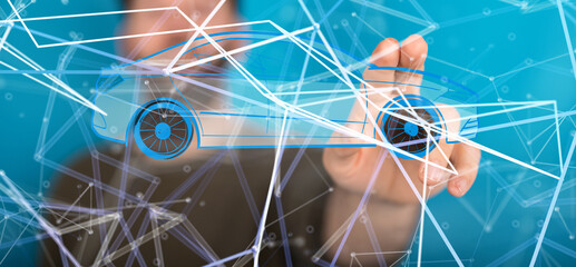 Car and insurance  concept  money