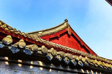 Fototapeta na wymiar It is a Buddhist temple in Jiangnan area of China.
