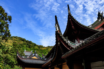 Obraz premium It is a Buddhist temple in Jiangnan area of China.