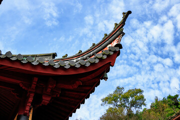 Fototapeta na wymiar It is a Buddhist temple in Jiangnan area of China.