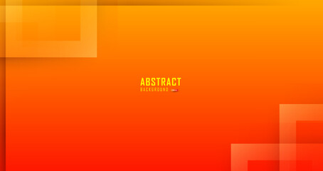 Fototapeta na wymiar Abstarct background with orange color and square overlay shape