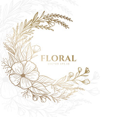 floral frame vector background