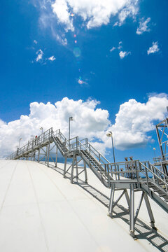 Liquefied Natural Gas Tank And Stairs