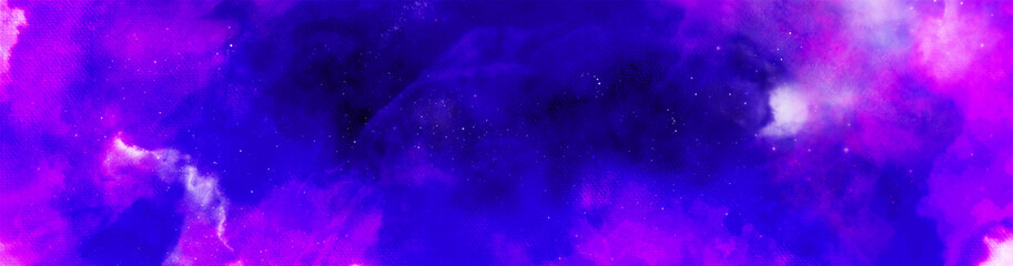 abstract pink and purple gradient watercolor background with brush stroke and clouds splashes. Grungy colorful background. Colorful watercolor background puffy clouds in bright colors of blue 