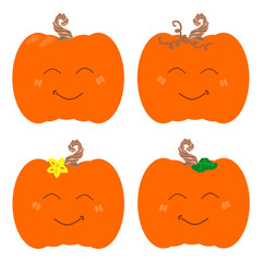 Halloween pumpkin set
