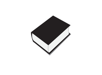 black book isolated on white