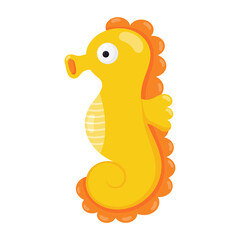 Sea horse icon.