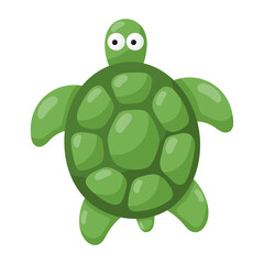 Cartoon turtle icon.