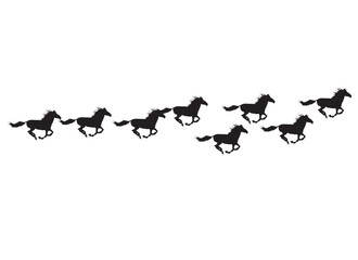 silhouette of a horse