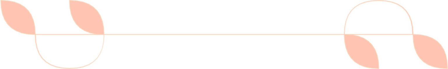 Floral Aesthetic Divider Line Art