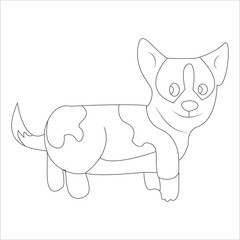 dog coloring page and animal outline design for those who love puppy