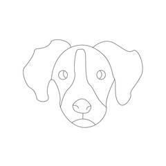 dog coloring page and animal outline design for those who love puppy