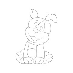 dog coloring page and animal outline design for those who love puppy
