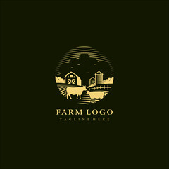 vintage logo for animal farm