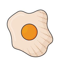 Isolated egg fast food vector illustration