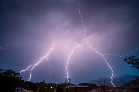 Striking thunders in Switzerland, summer 2021