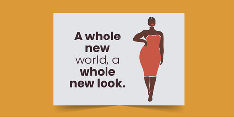 A whole new world, a whole new look Greeting Card for African Women