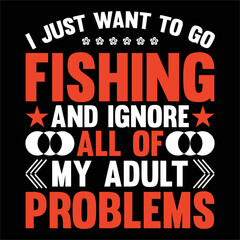 best fishing t shirt design vector