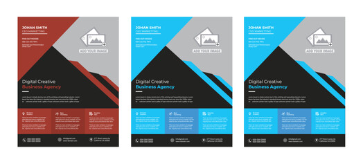 Corporate business flyer template