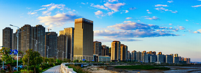 Naklejka premium panorama of the city