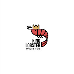 simple lobster logo for your restaurant