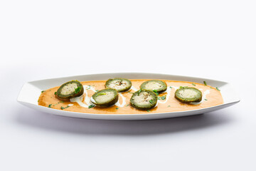 Shaam Savera is a spinach kofta curry where stuffing is made from paneer and the kofta made from spinach