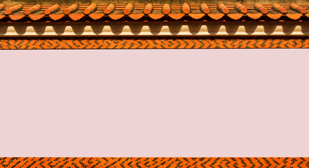 Chinese ancient architecture exhibition board.