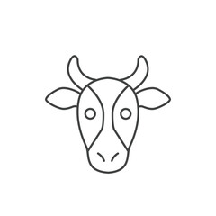 beef bull icons  symbol vector elements for infographic web