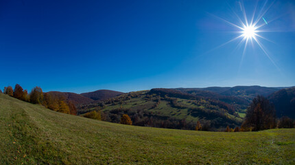 Naklejka premium Very beautiful landscape of Transylvania Romania