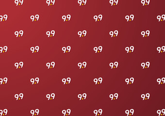 Shopping Day 9.9 Biggest Sale of the Year Vector Template Design Illustration.  9.9 pattern background.