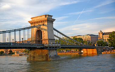 Obraz premium chain bridge, budapest