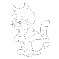 cat coloring page for kids cute animal design and a unique collection of  coloring book 